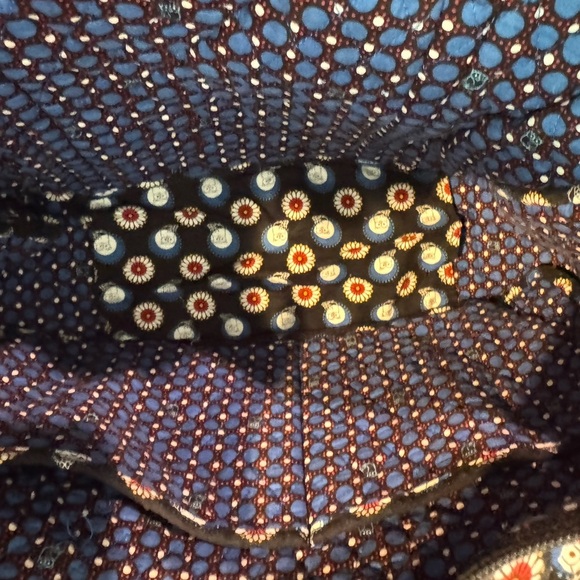 Vera Bradley Night Owl Black and Red Floral Tote - Picture 7 of 8